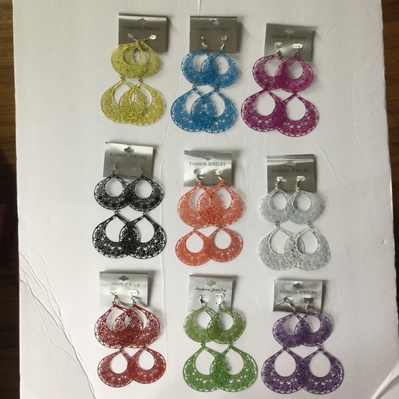 Fashion Jewelry Jewelry - FASHION JEWELRY EARRINGS💙OS💛❤️💚💜🧡🖤💗💙